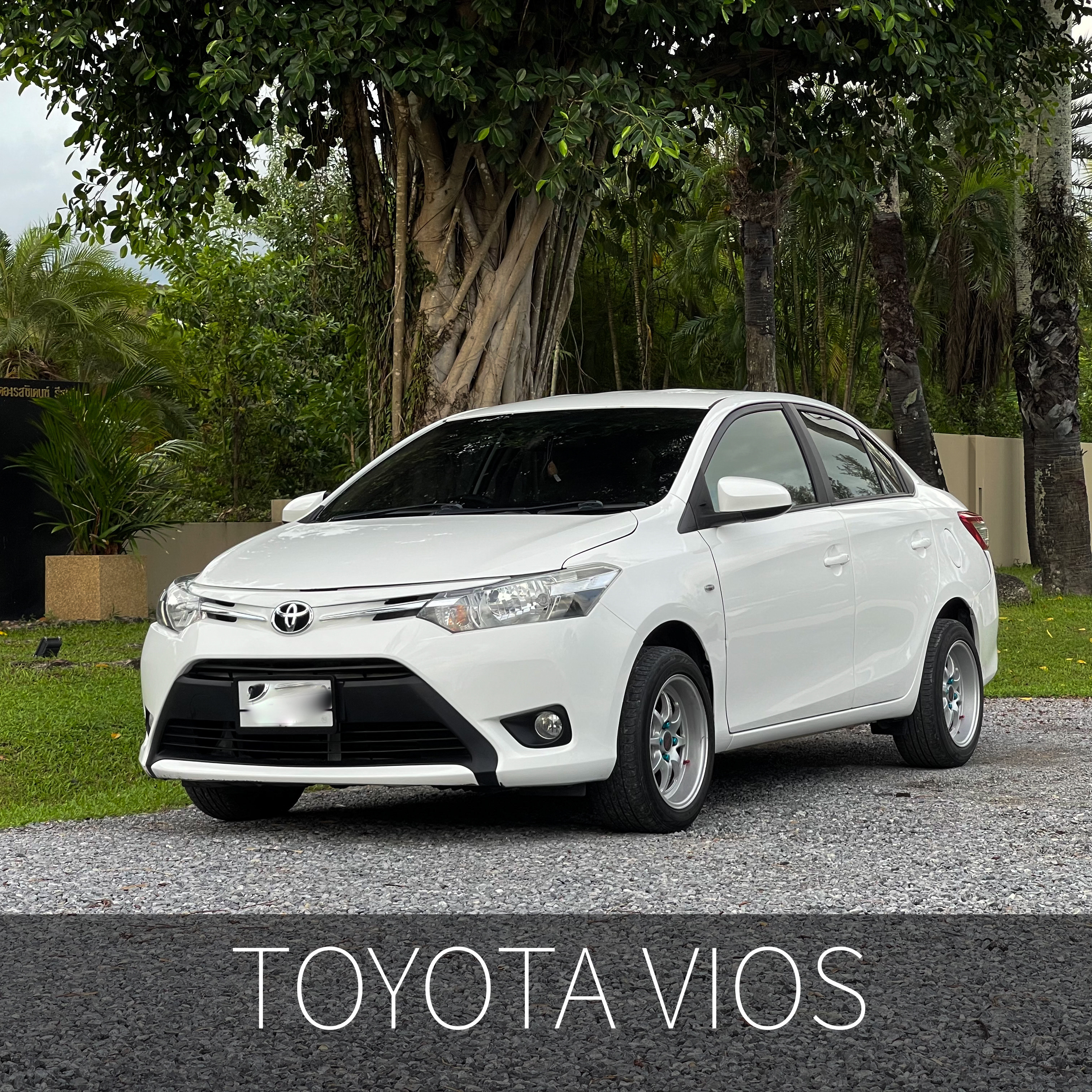 Toyota Vios белый аренда Пхукет